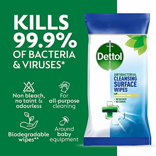 Dettol Surface Cleansing Wipes, 3 Packs, Total 330 Wipes