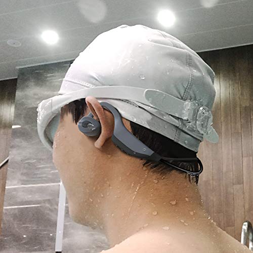 Aztine MP3 & Bluetooth 2 in 1 Bone Conduction Headphones for Swimming, IPX8 Level Underwater 3 Metres Waterproof Earphones, 8 Hours Play with 16GB Memory