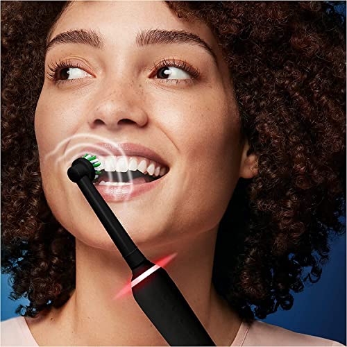 Oral-B Pro 3 Electric Toothbrush with Smart Pressure Sensor, 1 Cross Action Toothbrush Head & Travel Case, 3 Modes with Teeth Whitening, Gifts for Men/Women, 2 Pin UK Plug, 3500, Black