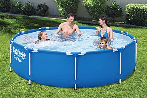 Bestway 56677 Steel Pro Framepool ohne Pumpe, rund, Ø305 x 76 cm Pool, Blue