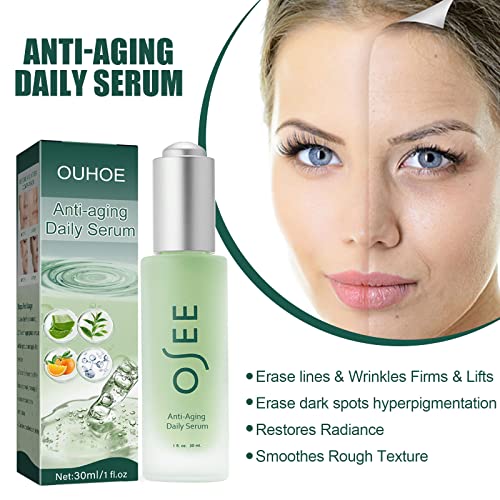 Anti Aging Serum for Face, Lightweight & Non-Greasy Serum，Vitamin C Serum,Face Serum for Women,Moisturizing Skin Brightening Wrinkle Reducing Lotion Facial Skin Care Products (30ml)