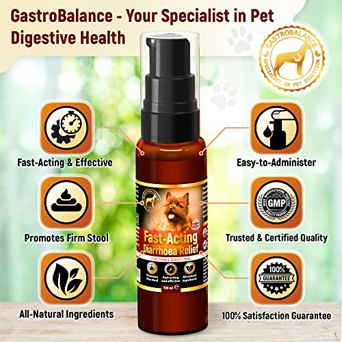 GastroBalance Fast-acting Diarrhoea Relief for Dogs – Natural Dog Diarrhea Treatment with Immediate Results (SMALL Dogs)