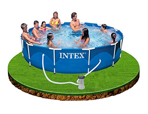 Intex 28212UK Metal Frame Pool Set, Blue, 12 ft x 30-Inch