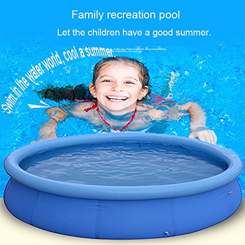 6ft x 29in Inflatable Swimming Pool Outdoor Above Ground Round Air Top Ring Pools for Kids or Adults,Backyard Lawn Family