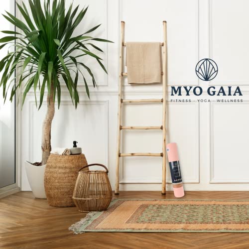 MYO GAIA TPE Yoga Mat for Women and Men, Exercise Mat for Home, Yoga, Pilates and Gym, Carry Strap Included, Eco Friendly Non-Slip Mat, 183x61x0.6cm