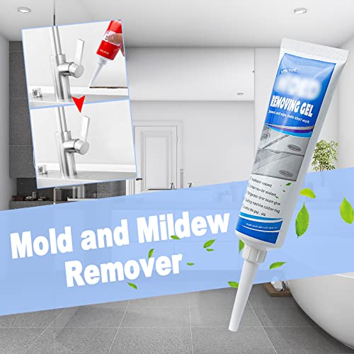 2pcs Household Mold Remover Cleaning Gel, Chemical Mold Removing Gel, Household Mold Miracle Remover, Powerful Quick Mold Remover Gel Great for Wall Tiles Wall Corner and Kitchen Bathroom Sink