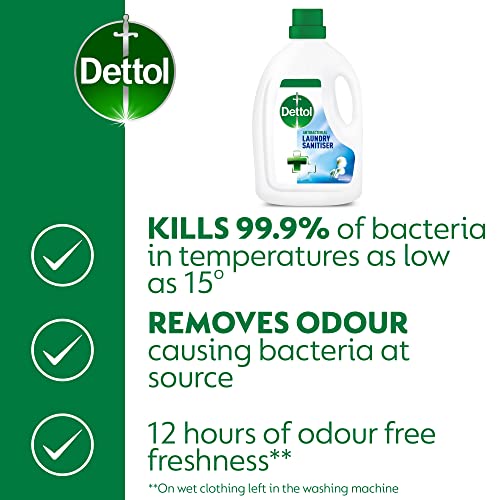 Dettol Anti-Bacterial Laundry Cleanser Fresh Cotton, 2.5 Litre