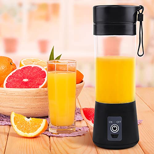 Portable Blender for Shakes and Smoothies: Personal Size Single Serve Travel Fruit Juicer Mixer Cup with Rechargeable USB Small Electric Individual Mini Blender for Juice Baby Food Gym Travel