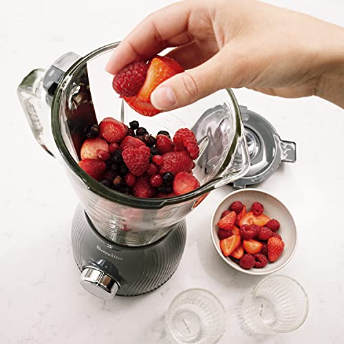 Breville Flow Jug Blender & Smoothie Maker | 700W | 1.75L Glass Jug | Slate Grey [VBL242]