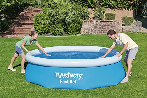 Bestway BW58241 10 feet Steel Pro Frame, Solar Swimming Pool Cover, Blue