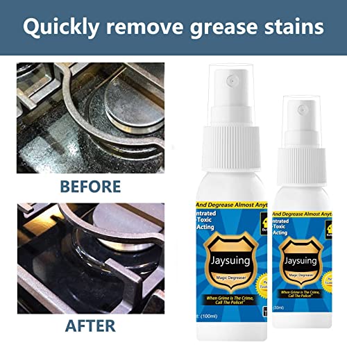 JAYSUING 30ml/100ml Boxed Grease Cleaner - 1Pcs Grease Cleaner Household Kitchen Grease Dirt Cleaning Supplies (Multicolor, A)