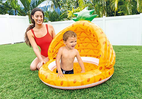 Intex 58414NP Pineapple Baby Pool, Yellow, Red, Green