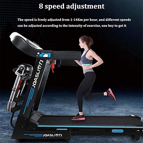 JHKGY Home Treadmill,Electric Treadmills,Home Multifunctional Fitness Equipment,Aerobic Exercise Walking Machine,with Treadmill Indoor Intelligent Fitness Multifunctional Combined Equipment