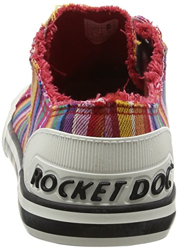 Rocket Dog Women's Jazzin Trainers, Red Eden Stripe, 8 UK