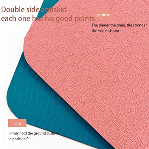 Yumoo Yoga Mat, Extra Thick Yoga Mat Double-Sided Non Slip, Professional TPE Yoga Mats for Women Men, Workout Mat for Yoga, Pilates and Floor Exercises