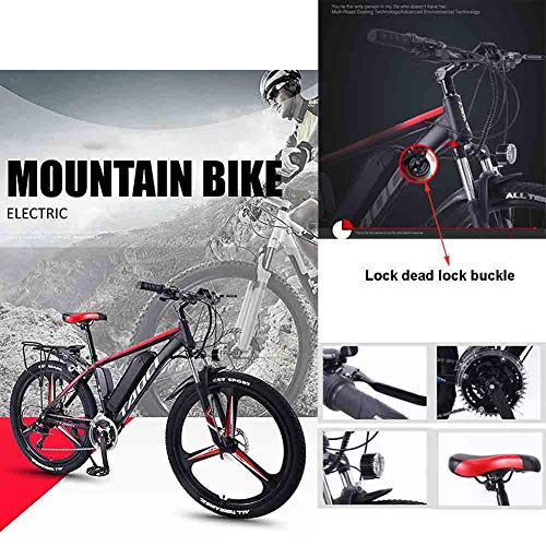 Electric Bikes for Adult, Magnesium Alloy Ebikes Bicycles All Terrain, 26" 36V 240W Removable Rechargeable Battery Mountain Ebike, for Mens Outdoor Cycling Travel Work Out And Commuting