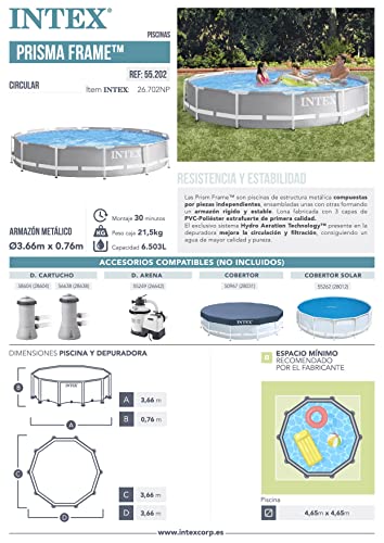 Intex 12Ft X 30In Prism Frame Pool