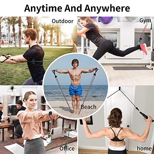 Resistance Bands, Resistance Bands Set Men, Workouts Bands, Exercise Band with 5 Fitness Tubes, 2 Foam Handles Strength Training Home Gym Equipment