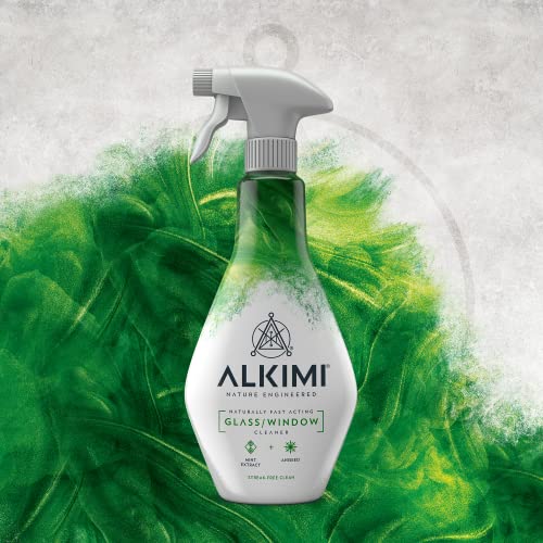 Alkimi Ultimate Collection Cleaning Pack 6 x 500ml - 2X Multi-Purpose Cleaner, 1x Bathroom Cleaner, 1x Kitchen Cleaner, 1x Window Cleaner & 1x Shiny Surface Cleaner - All Natural Antibacterial Spray