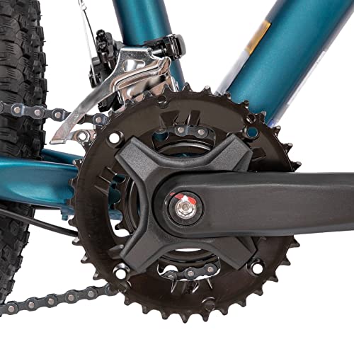 zxc Bicycle Mountain Bike for Men Adult Bicycle Aluminum Hydraulic Disc-Brake 16-Speed with Lock-Out Suspension Fork (Blue Black)