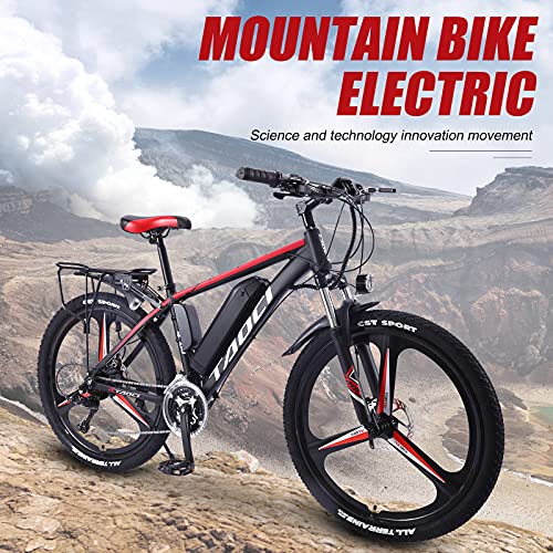 Hyuhome Electric Bikes for Adult, Magnesium Alloy Ebikes Bicycles All Terrain,26" 36V 13Ah Removable Lithium-Ion Battery Mountain Ebike for Mens