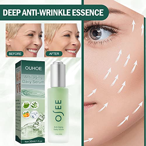 Anti Aging Serum for Face, Lightweight & Non-Greasy Serum，Vitamin C Serum,Face Serum for Women,Moisturizing Skin Brightening Wrinkle Reducing Lotion Facial Skin Care Products (30ml)