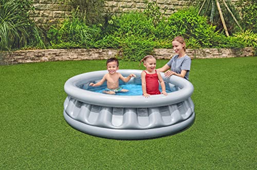 Bestway BW51080B Spaceship Paddling Pool - Grey, 1.57 m x 41 cm