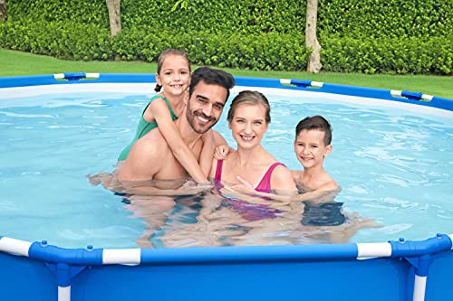 Bestway Steel Pro 13’ Pool, Above Ground Swimming Pool Set, Includes Filter Pump, Kids and Adults Round Garden Pool, Blue