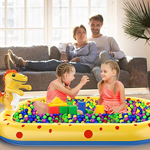 AOLUXLM Game Pool for Kids Indoor, Water Toys Paddling Pool Sprinkler Wading Pool, Splash Pad Sprinkler Infant Swimming Pool for Garden Backyard Fountain Play Water Mat for 3 4 5 6 7+ Kids Boys Girls