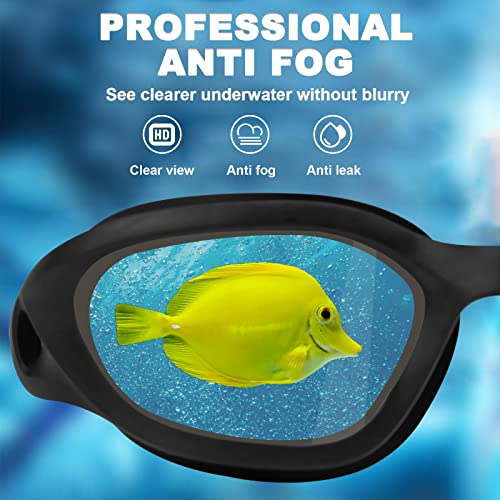 Swimming Goggles Clear Vision (Mirrored Green)