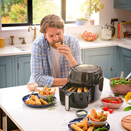 Russell Hobbs 27160 SatisFry Medium Digital Air Fryer, Energy Saving Airfryer with 10 Cooking Functions including Bake, Grill and Dehydrate, 4 Litre Capacity, Black