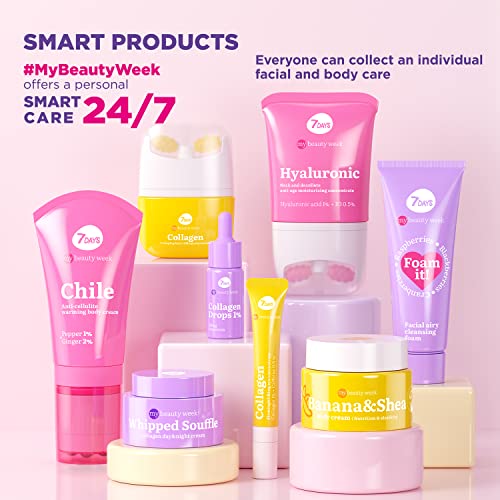 7DAYS Face Cream and Serum | Skincare Gift Set with Collagen Cream & Anti Aging Facial Serum | Korean Skin Care Beauty Box | Moisturising Pamper Kit | Birthday & Valentine's Day Gift for Women, Her