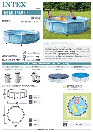 Intex 28206 Pool Frame Beachside 305 x 76 cm