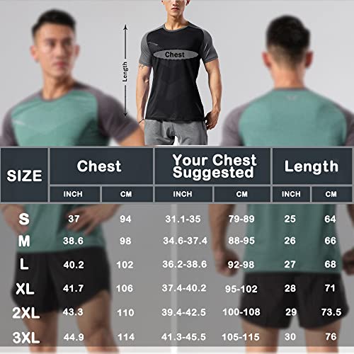 Men's Athletic Workout Tank Tops Breathable Comfortable Muscle Running Shirts Training Quick Dry Gym Activewear Green 2XL