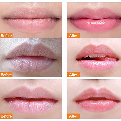 Lip Sleep Mask with Collagen Peptide, Peach Lip Scrub Overnight Moisturizer for Lip Skin Care and Lip Treatment Repairs Dry&Chapped&Peeling&Cracked Lips, a Lip Balm for Lip Care (Peach)