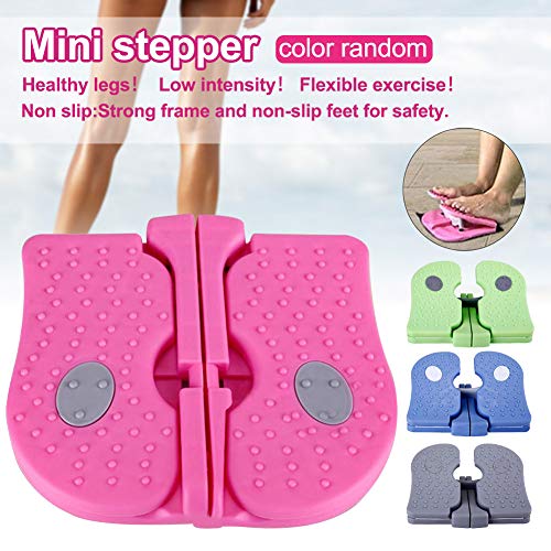 DASNTERED Mini Stepper, Foot Stepper Machine Exercise Device Under Desk Foldable Physical Therap-y Leg Exercisers Practical Fitness Equipment for Home Gym(color random)