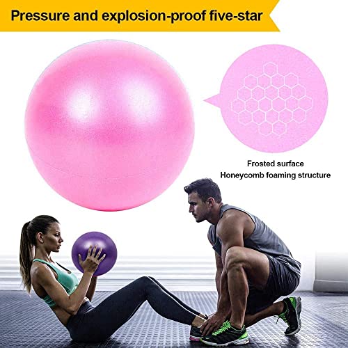 Mabufun Soft Pilates Ball and Resistance Bands Yoga Resistance Elastic Bands for Core Training and Physical Therapy Shaping Fitness Yoga Pilates Exercise at Home or Gym