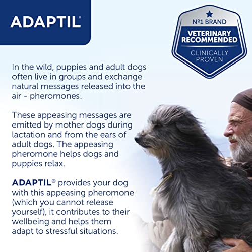 ADAPTIL Calm 30 day Refill, helps dog cope with behavioural issues and life challenges - 48 ml (Pack of 1)