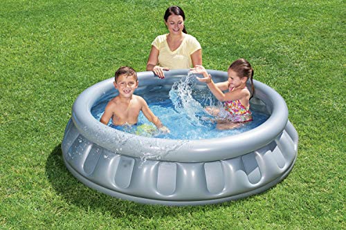 Bestway BW51080B Spaceship Paddling Pool - Grey, 1.57 m x 41 cm