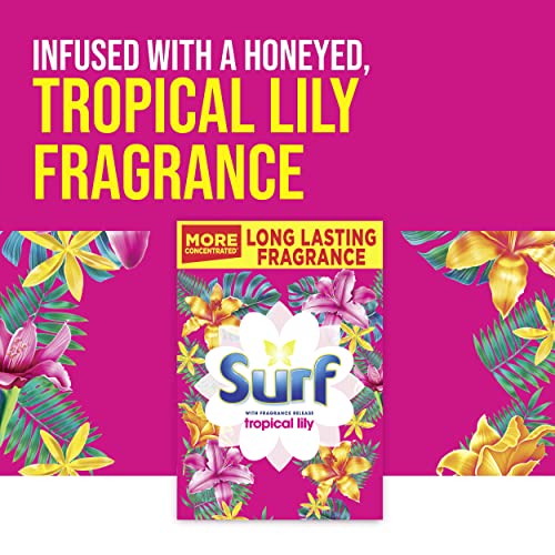 Surf Tropical Lily for fabric care Laundry Powder for brilliantly clean laundry every time 6.5 kg 130 washes (Packing may vary)