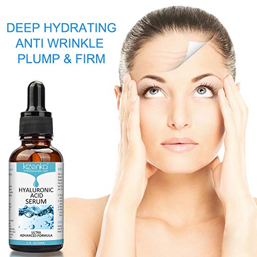 Hyaluronic Acid Serum for Dry Skin, Natural Anti Ageing & Anti Wrinkle Serum for Skin Face, Face Serum, Best Choice for Skin Care and Neck - 30ml