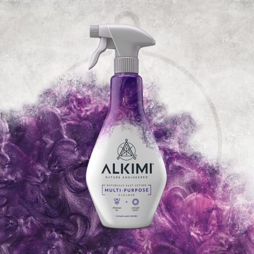 Alkimi Ultimate Collection Cleaning Pack 6 x 500ml - 2X Multi-Purpose Cleaner, 1x Bathroom Cleaner, 1x Kitchen Cleaner, 1x Window Cleaner & 1x Shiny Surface Cleaner - All Natural Antibacterial Spray