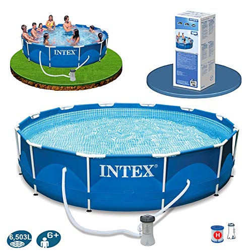 Intex 28212UK Metal Frame Pool Set, Blue, 12 ft x 30-Inch