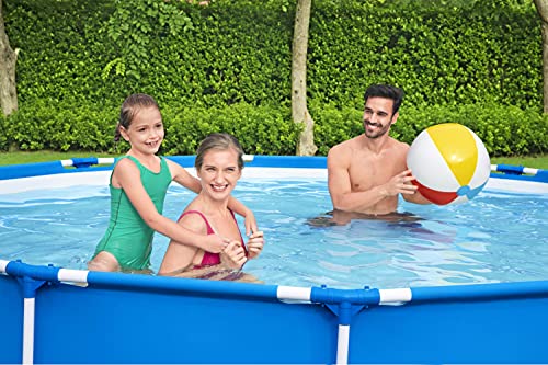 Bestway Steel Pro 13’ Pool, Above Ground Swimming Pool Set, Includes Filter Pump, Kids and Adults Round Garden Pool, Blue