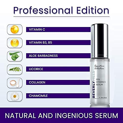 Vitamin C Serum for Face (25%) with L-Ascorbic Acid for Hyperpigmentation