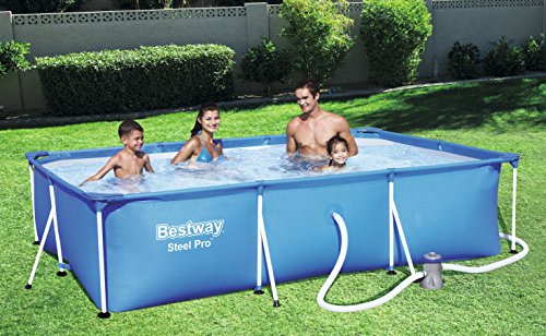 Bestway 56411_04 Steel Pro Pool Set Swimming Pool, 3300 Liters, Blue, 300 x 201 x 66 cm