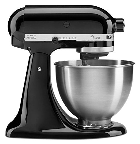 KitchenAid 5K45SSBOB Classic Stand Mixer, 4.3 Litre, 275 W, Onyx Black