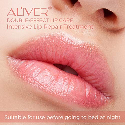 Lip Sleep Mask with Collagen Peptide, Peach Lip Scrub Overnight Moisturizer for Lip Skin Care and Lip Treatment Repairs Dry&Chapped&Peeling&Cracked Lips, a Lip Balm for Lip Care (Peach)