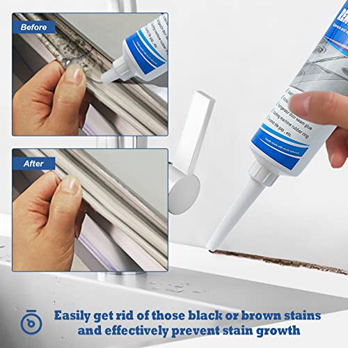 2pcs Household Mold Remover Cleaning Gel, Chemical Mold Removing Gel, Household Mold Miracle Remover, Powerful Quick Mold Remover Gel Great for Wall Tiles Wall Corner and Kitchen Bathroom Sink