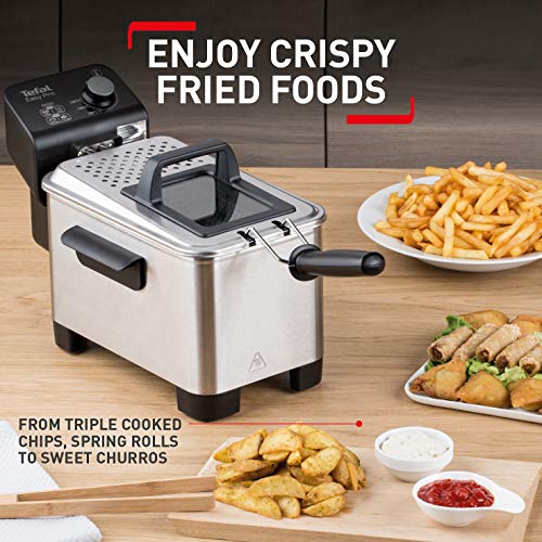 Tefal Easy Pro FR333040 Semi-Professional Deep Fryer, Grey and Black, 1 kg, 4 Portions